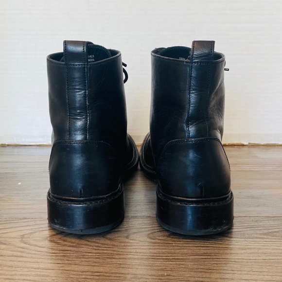 Anthony Veer James, Handmade Mens Black Leather Boots, US 10 / UK 9. main image 6